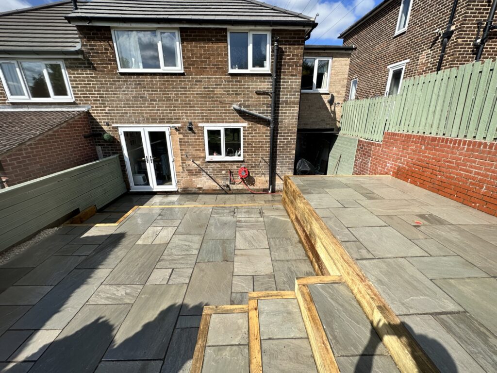 New sandstone patios Pontefract